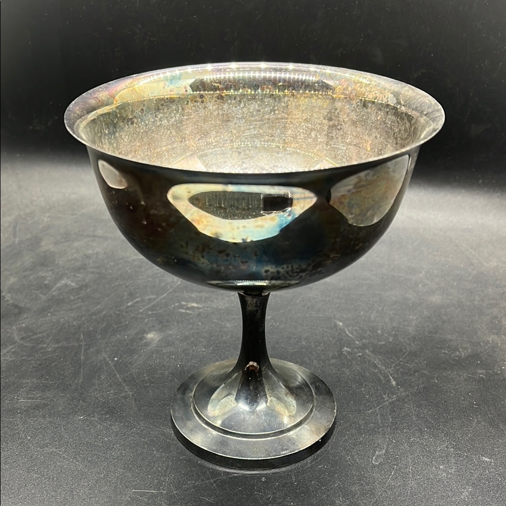 Oneida Silver Plated Goblet Pedestal Compote Cup Dish Vintage